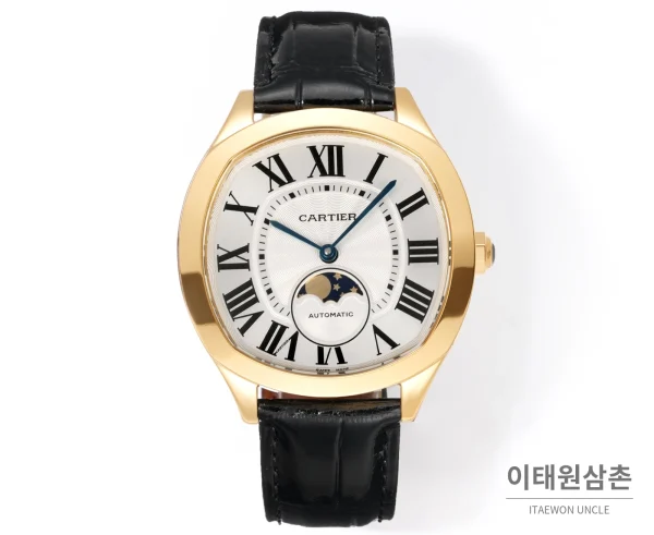 까르띠에 드라이브 드 까르띠에 오토매틱 화이트 다이얼