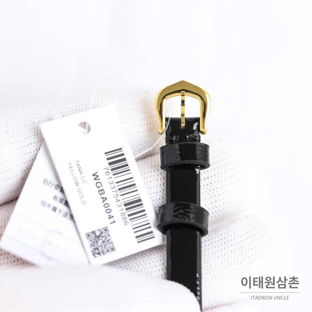 까르띠에 베누아 미니 스틸 화이트다이얼 로만인덱스 블루핸즈 쿼츠 24.6mm