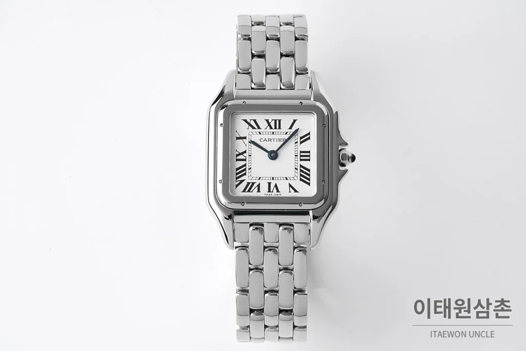 까르띠에 팬더 스틸 실버다이얼 쿼츠 워치 37mm 스틸 브레이슬릿
