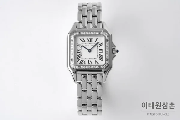 까르띠에 팬더 스틸 쥬얼 실버다이얼 쿼츠 워치 37mm 스틸 브레이슬릿 까르띠에 팬더 스틸 쥬얼 실버다이얼 쿼츠 워치 37mm 스틸 브레이슬릿
