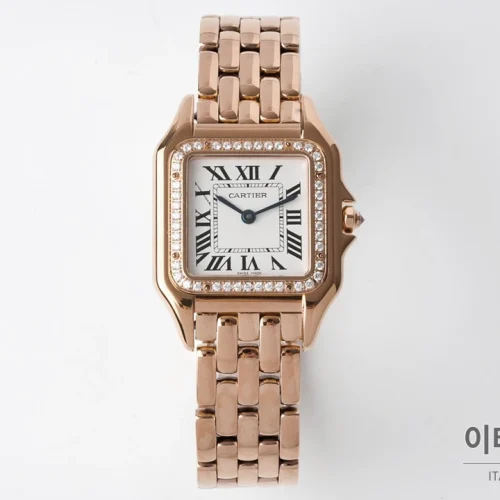 까르띠에 팬더 스틸 쥬얼 실버다이얼 쿼츠 워치 37mm 로즈골드 브레이슬릿 까르띠에 팬더 스틸 쥬얼 실버다이얼 쿼츠 워치 37mm 로즈골드 브레이슬릿