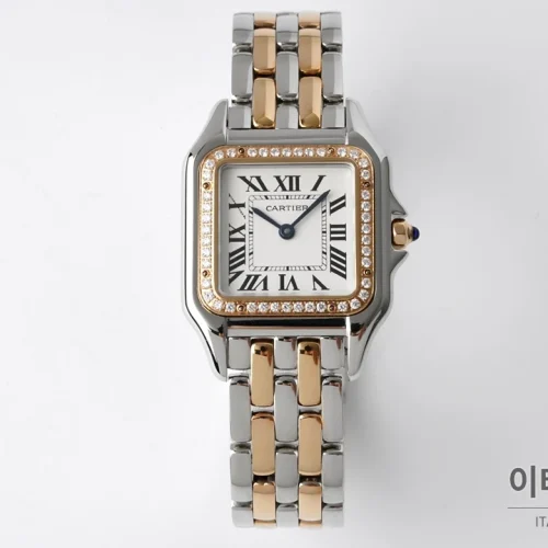 까르띠에 팬더 스틸 쥬얼 실버다이얼 쿼츠 워치 37mm 투톤 브레이슬릿 까르띠에 팬더 스틸 쥬얼 실버다이얼 쿼츠 워치 37mm 투톤 브레이슬릿