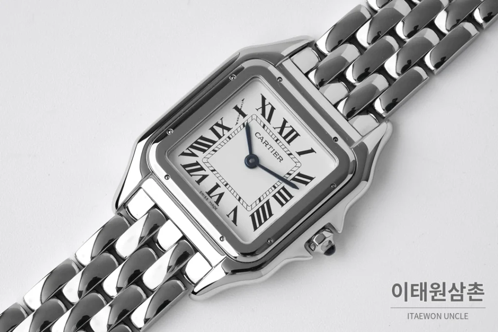 까르띠에 팬더 스틸 실버다이얼 쿼츠 워치 37mm 스틸 브레이슬릿