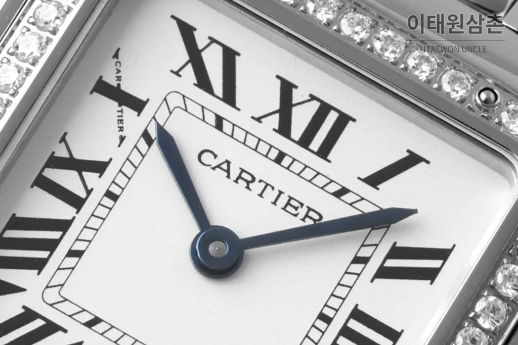 까르띠에 팬더 스틸 쥬얼 실버다이얼 쿼츠 워치 37mm 스틸 브레이슬릿