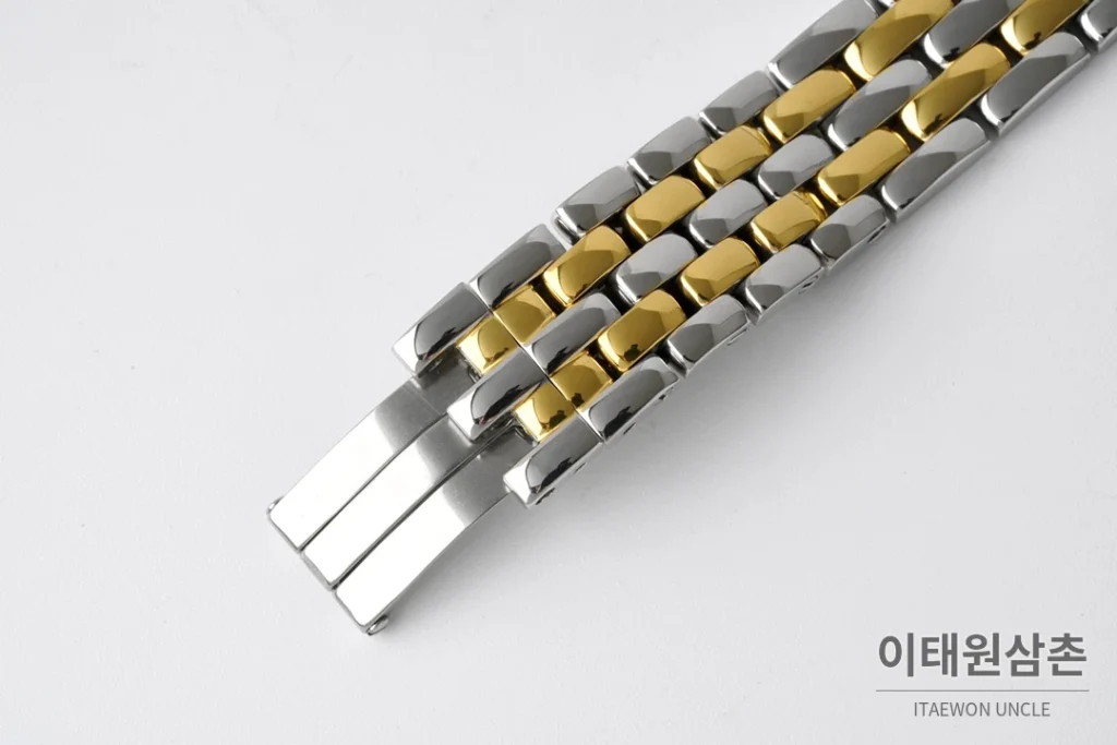 까르띠에 팬더 스틸 실버다이얼 쿼츠 워치 37mm 투톤 브레이슬릿