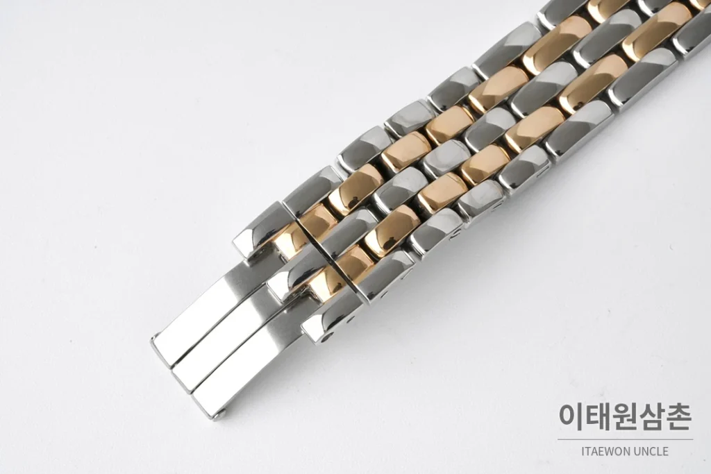 까르띠에 팬더 스틸 쥬얼 실버다이얼 쿼츠 워치 37mm 투톤 브레이슬릿