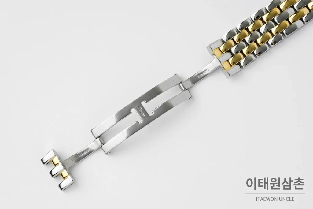 까르띠에 팬더 스틸 실버다이얼 쿼츠 워치 37mm 투톤 브레이슬릿