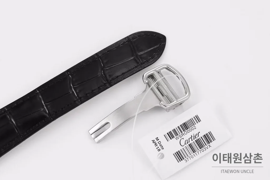 까르띠에 로통드드까르띠에 스틸 블랙다이얼 크로노그래프 오토매틱 40mm