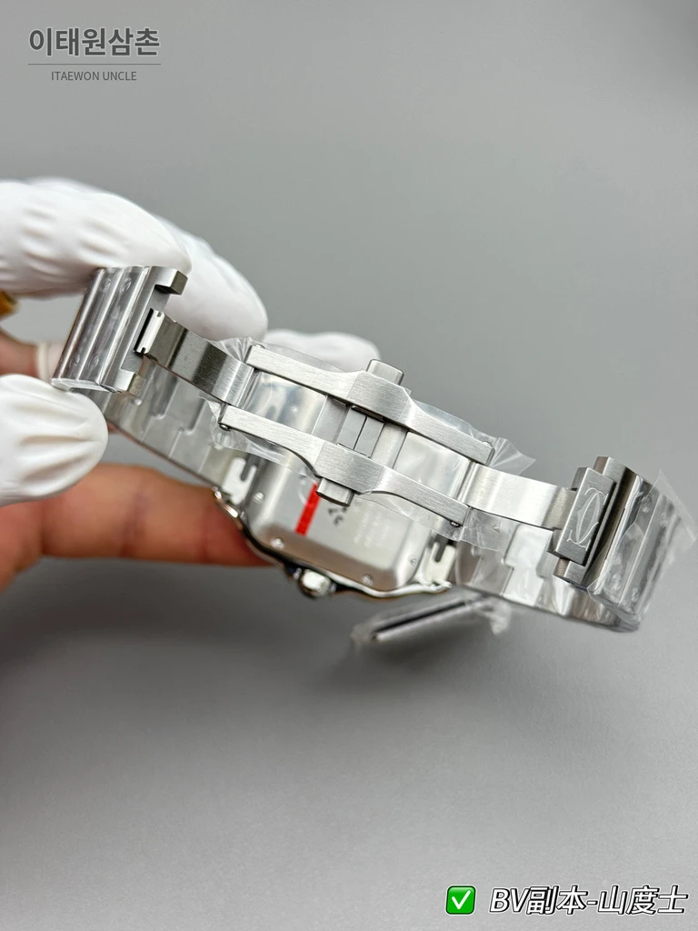 까르띠에 산토스 드 까르띠에 스틸 브라운 다이얼 오토매틱 39.8mm