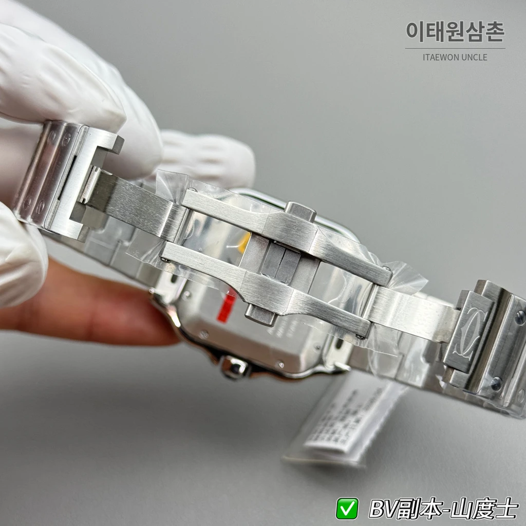 까르띠에 산토스 드 까르띠에 스틸 화이트 다이얼 오토매틱 39.8mm