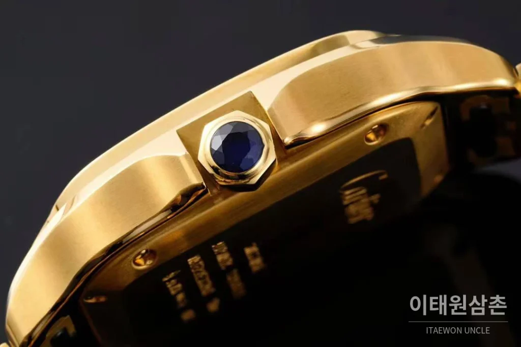 까르띠에 산토스 드 까르띠에 스틸 화이트로만다이얼 오토매틱 35.1mm 골드 브레이슬릿