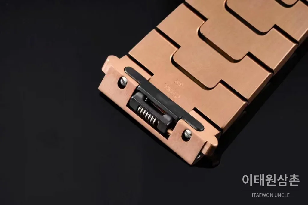 까르띠에 산토스 드 까르띠에 스틸 화이트로만다이얼 오토매틱 35.1mm 로즈골드 브레이슬릿 로즈골드 베젤 (2)