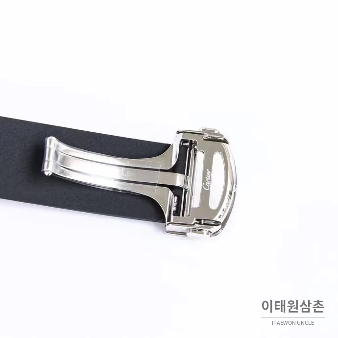 까르띠에 산토스 스틸 로마인덱스 러버밴드 오토매틱 39.8mm