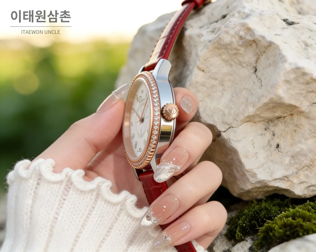 까르띠에 토르튀 스틸 다이아 문페이즈 쿼츠 30mm