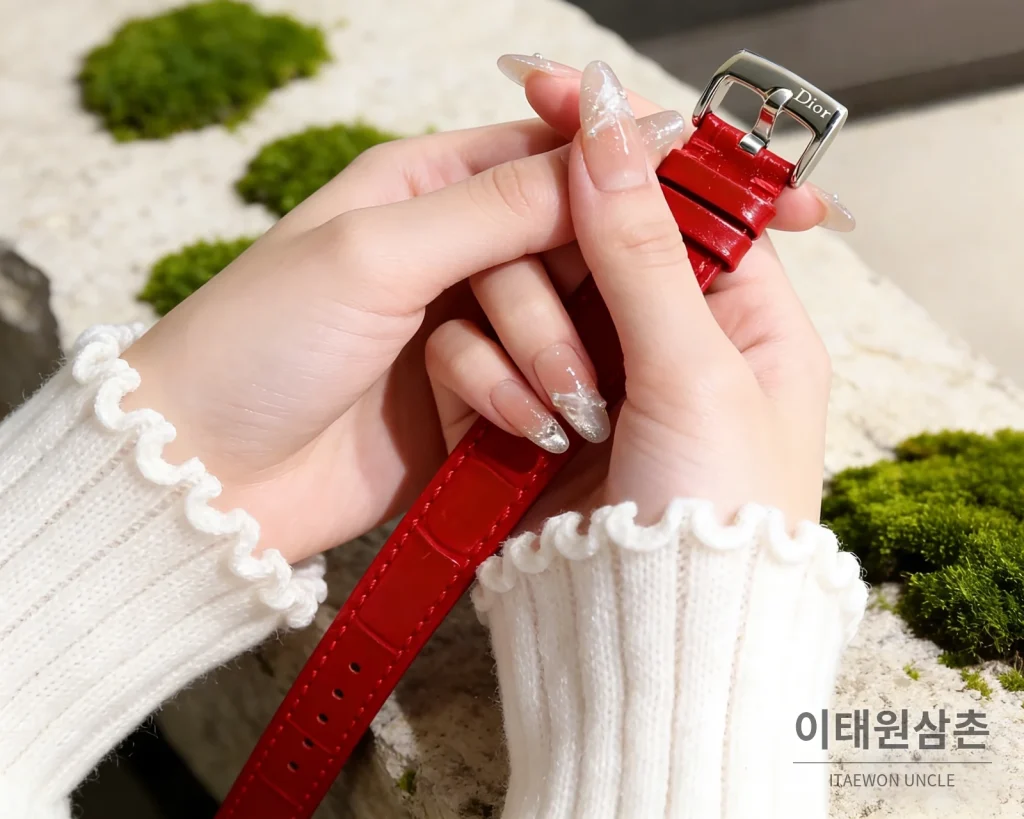 까르띠에 토르튀 스틸 다이아 문페이즈 쿼츠 30mm