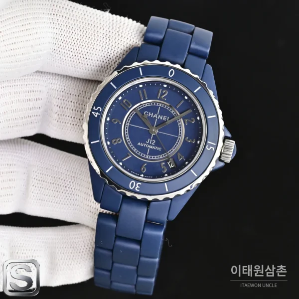 샤넬 J12 블루 매트 세라믹 커플 오토매틱시계 33mm 샤넬 J12 블루 매트 세라믹 커플 오토매틱시계 33mm