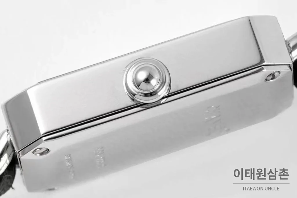 샤넬 프리미에르 스틸 블랙다이얼 쿼츠 23.6mm 블랙 가죽 스트랩 블랙 베젤