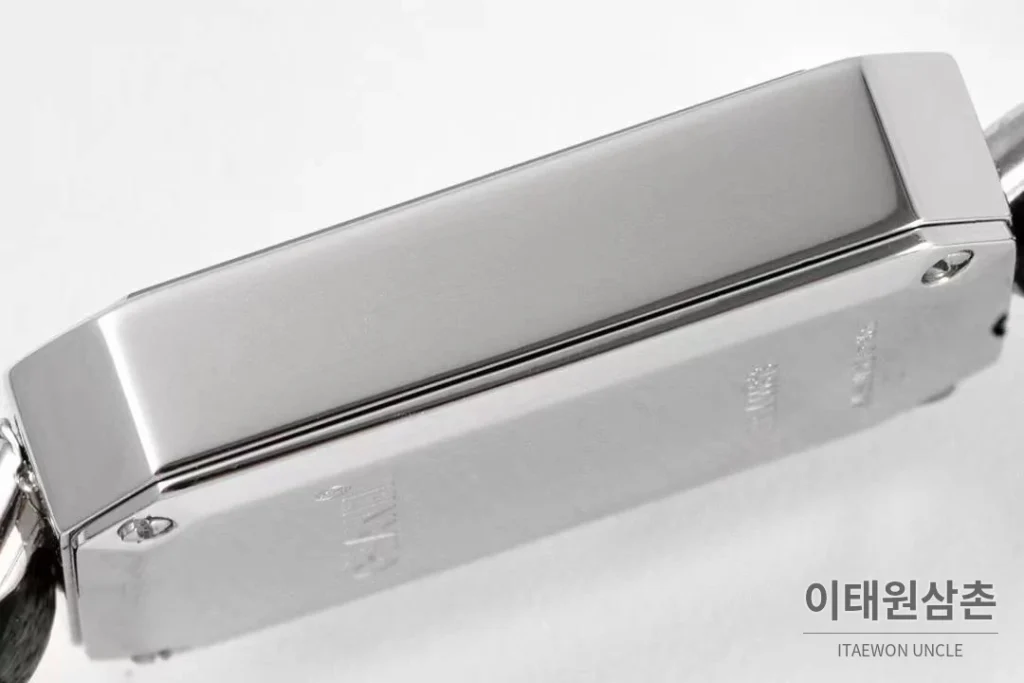 샤넬 프리미에르 스틸 블랙다이얼 쿼츠 23.6mm 블랙 가죽 스트랩 블랙 베젤