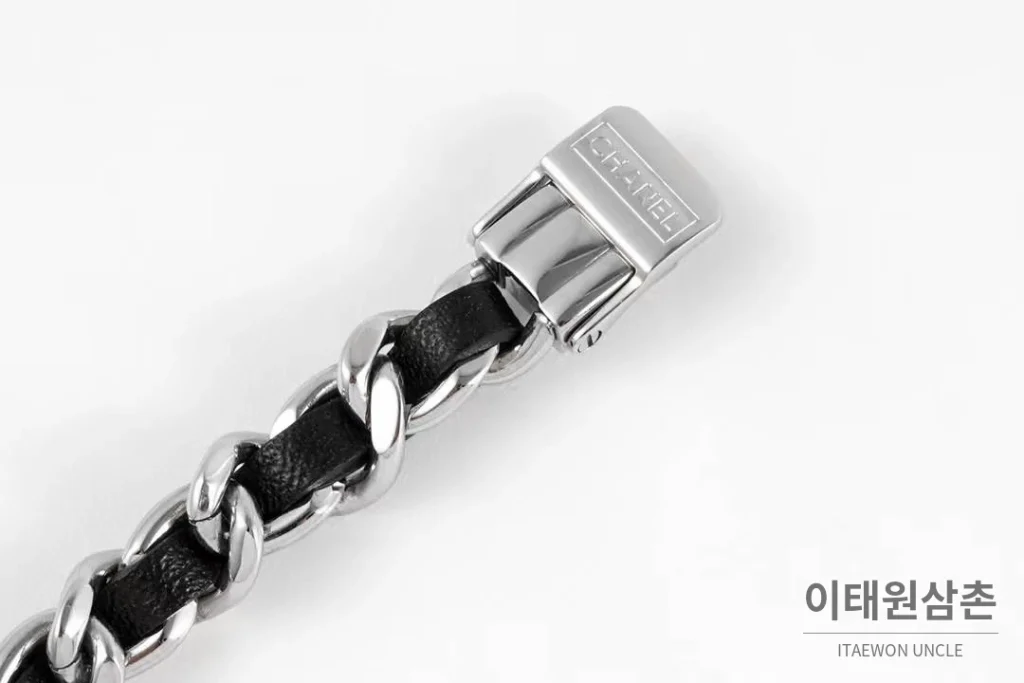 샤넬 프리미에르 스틸 블랙다이얼 쿼츠 23.6mm 블랙 가죽 스트랩 블랙 베젤