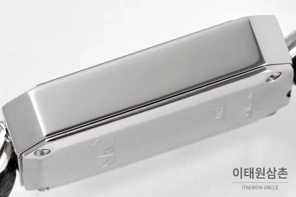 샤넬 프리미에르 스틸 블랙다이얼 쿼츠 23.6mm 블랙 가죽 스트랩 실버 베젤