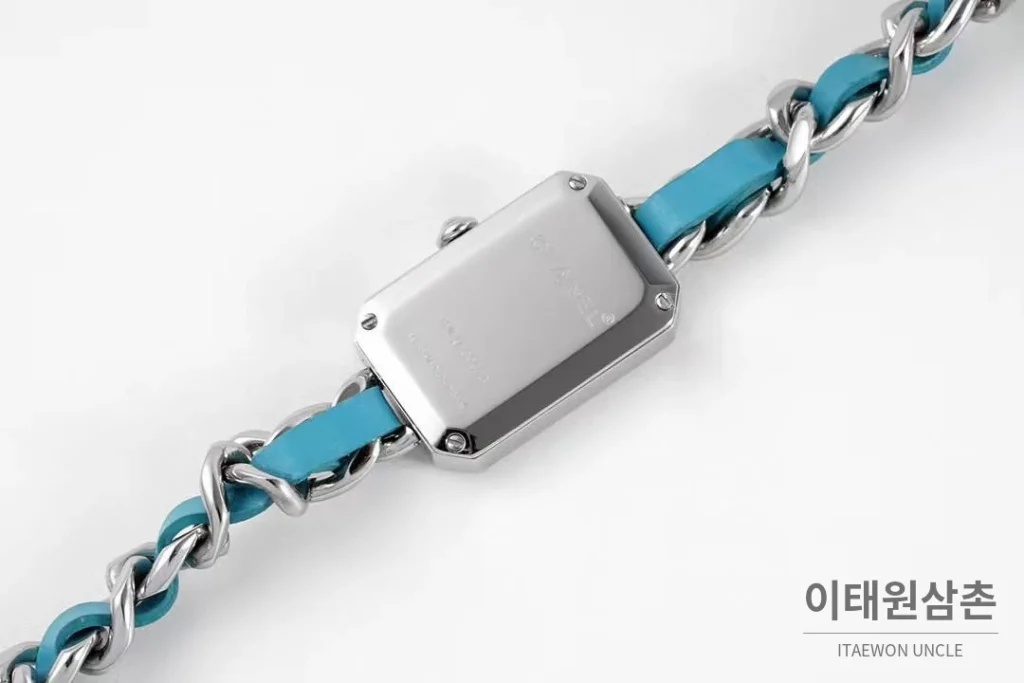 샤넬 프리미에르 스틸 블랙다이얼 쿼츠 23.6mm 스틸 브레이슬릿 실버 베젤