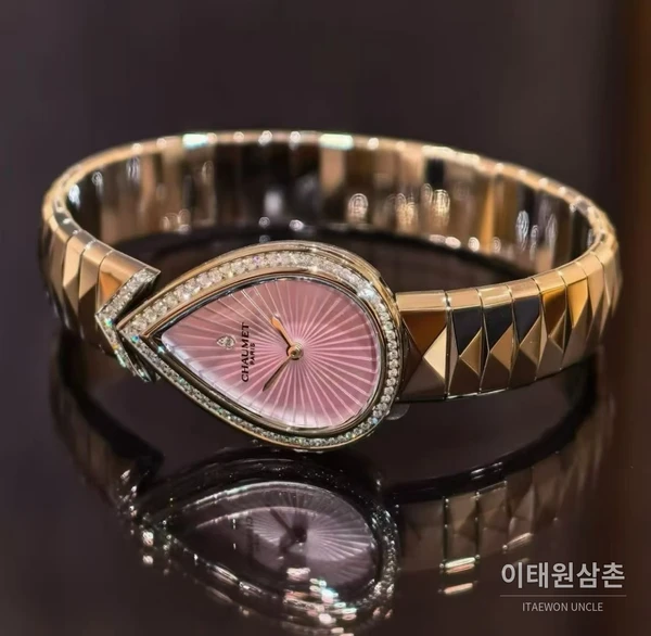 쇼메 조세핀 에그레트 18K 로즈골드 다이아몬드 여성용 쿼츠시계 27.3mm 쇼메 조세핀 에그레트 18K 로즈골드 다이아몬드 여성용 쿼츠시계 27.3mm