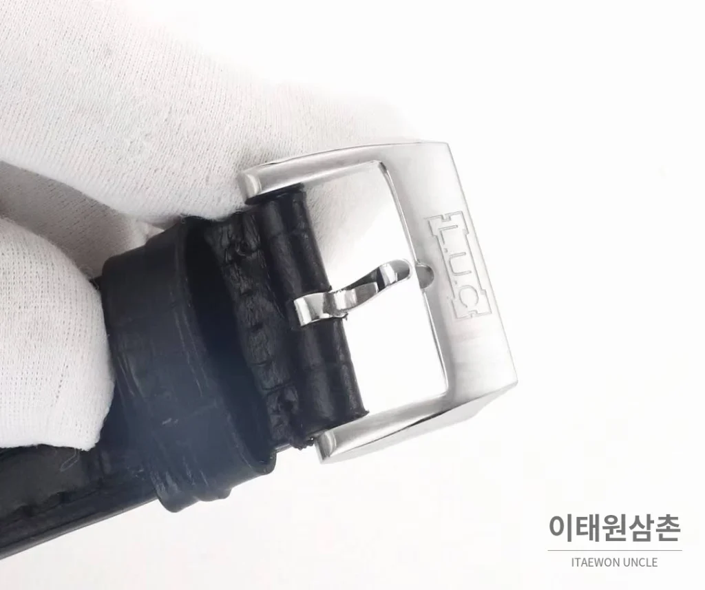 쇼파드 L.U.C 듀얼유즈 워치 & 포켓워치 컨버터블 오토매틱 49.6mm 실버 블랙 가죽 스트랩