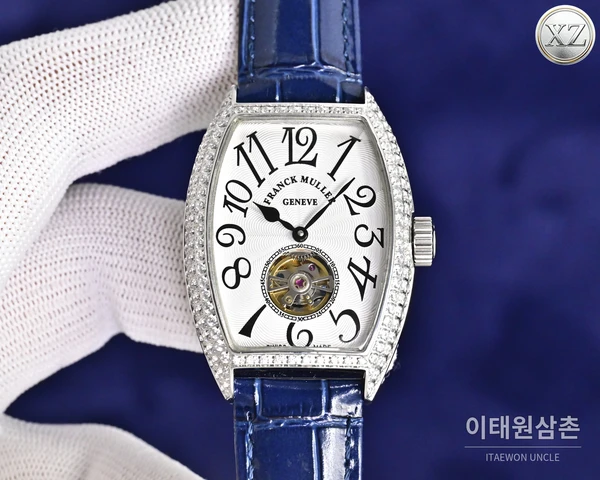 프랭크뮬러 Cintrée Curvex 선레이 다이얼 여성용 투르비용 46mm