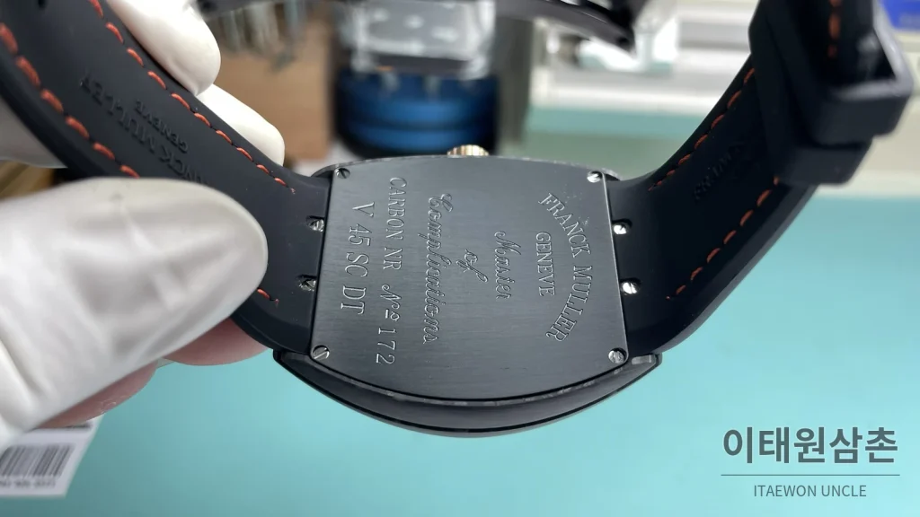 프랭크뮬러 방가드 오토매틱 45mm 블랙 다이얼 블랙 나일론 스트랩