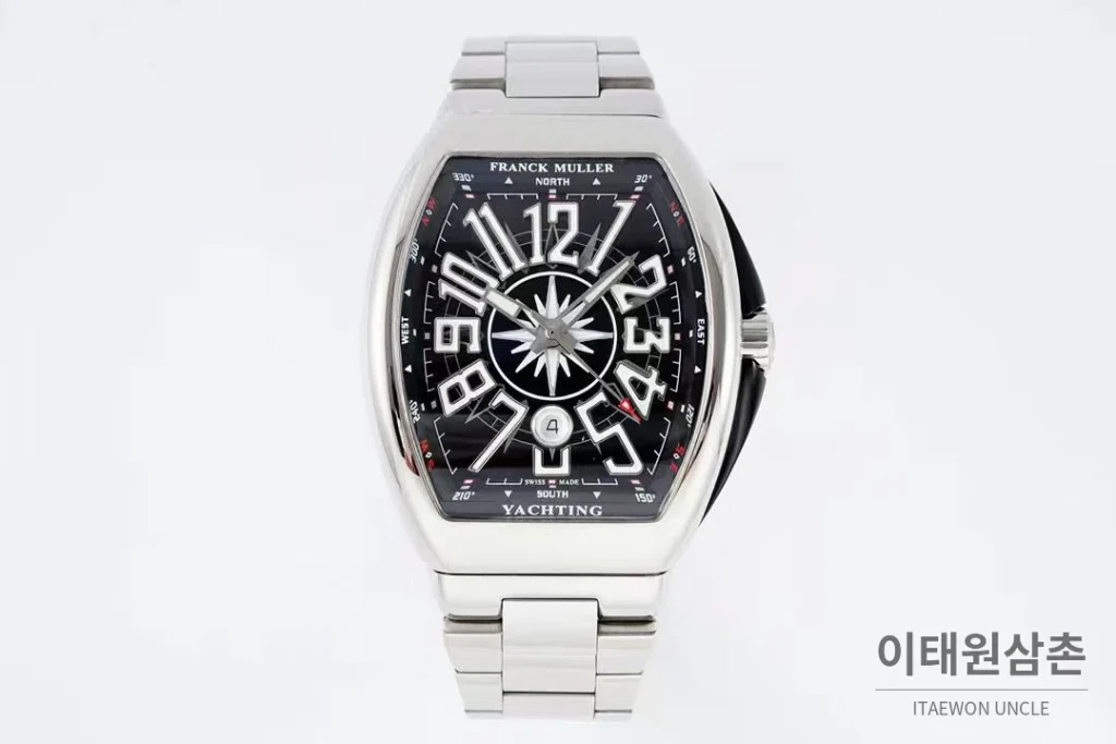 프랭크뮬러 뱅가드 요팅 스틸 블루다이얼 오토매틱 54mm 스틸 브레이슬릿 (2)