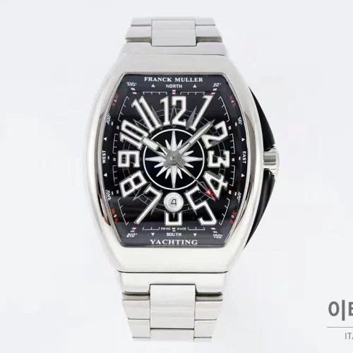 프랭크뮬러 뱅가드 요팅 스틸 블루다이얼 오토매틱 54mm 스틸 브레이슬릿 (2)