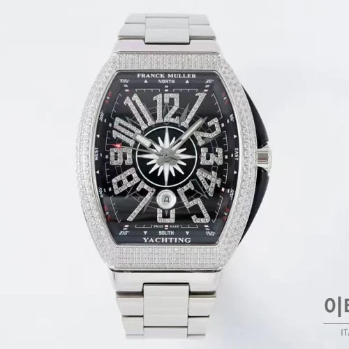 프랭크뮬러 뱅가드 요팅 스틸 블루다이얼 오토매틱 54mm (7) 프랭크뮬러 뱅가드 요팅 스틸 블루다이얼 오토매틱 54mm 스틸 브레이슬릿 실버 베젤 (3)