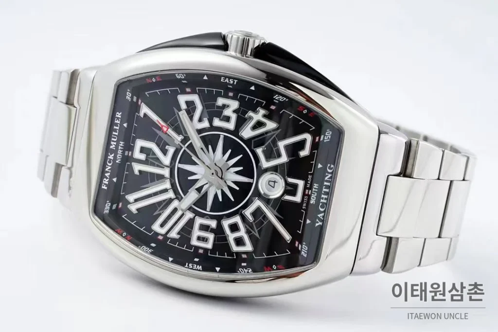 프랭크뮬러 뱅가드 요팅 스틸 블루다이얼 오토매틱 54mm 스틸 브레이슬릿 (2)