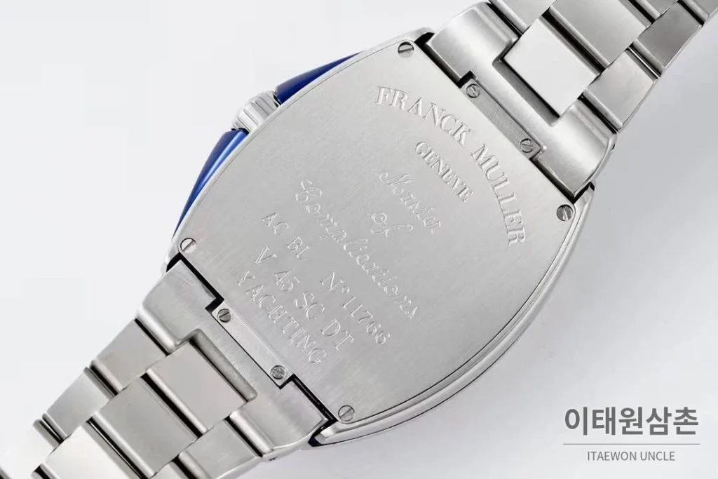 프랭크뮬러 뱅가드 요팅 스틸 블루다이얼 오토매틱 54mm 스틸 브레이슬릿 블루 베젤