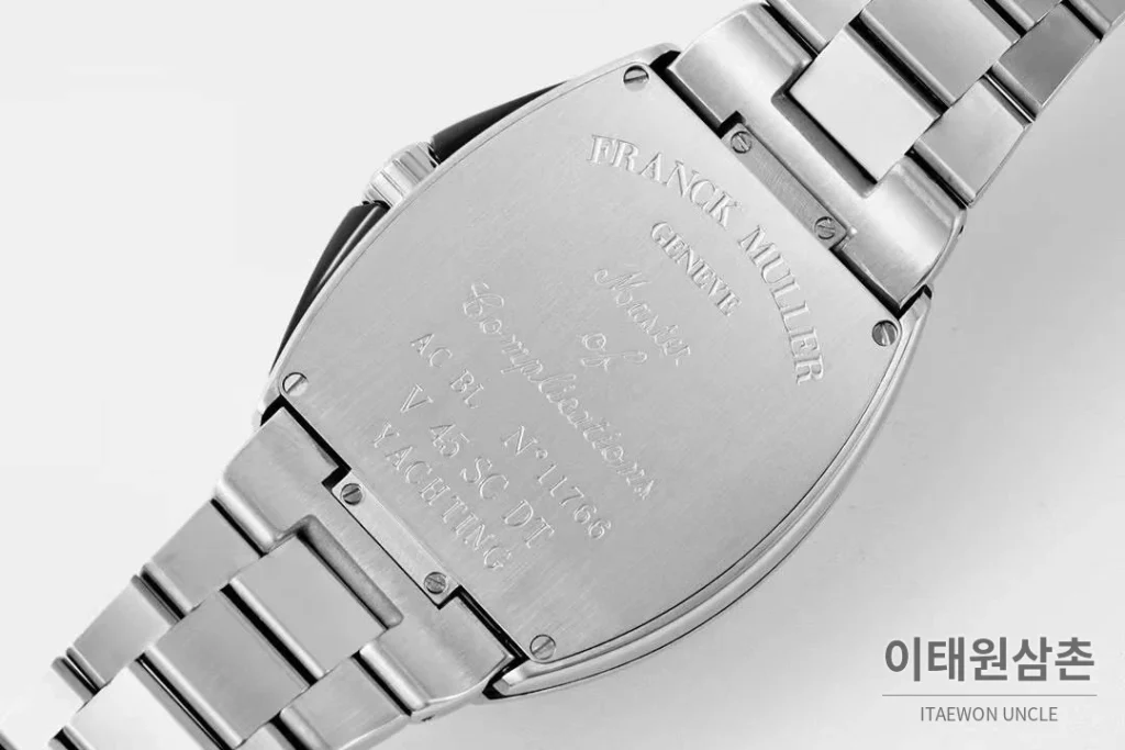 프랭크뮬러 뱅가드 요팅 스틸 블루다이얼 오토매틱 54mm 스틸 브레이슬릿 (2)
