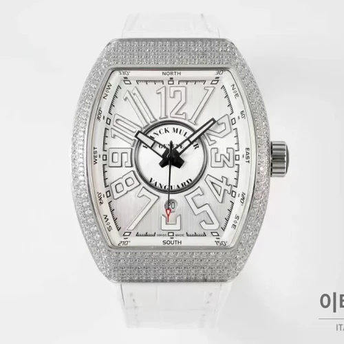 프랭크뮬러 뱅가드 요팅 V45 블루다이얼 오토매틱 54mm 프랭크뮬러 뱅가드 요팅 V45 블루다이얼 오토매틱 54mm 화이트 러버 스트랩 실버 베젤