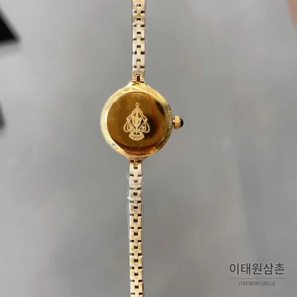 구찌 빈티지 스틸 브레이슬릿 미니멀 쿼츠 23mm