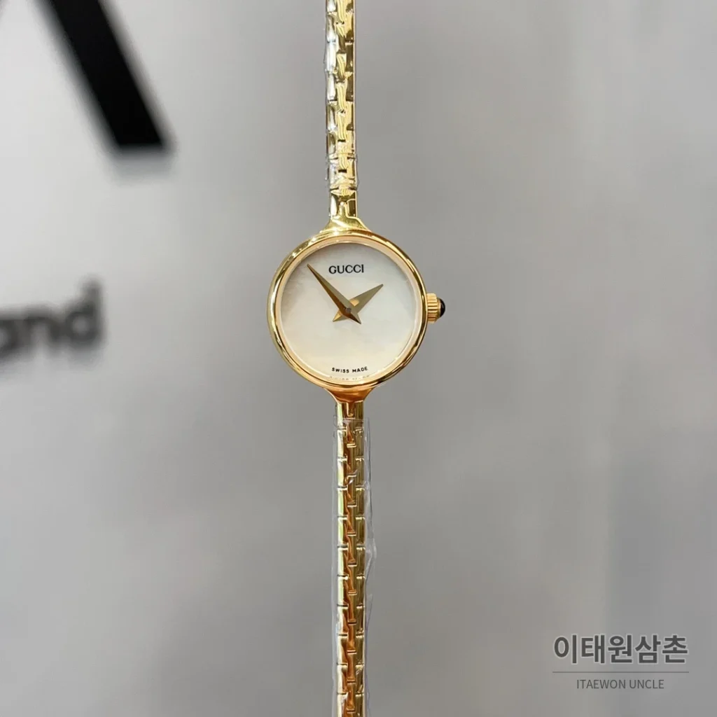 구찌 빈티지 스틸 브레이슬릿 쿼츠 23mm