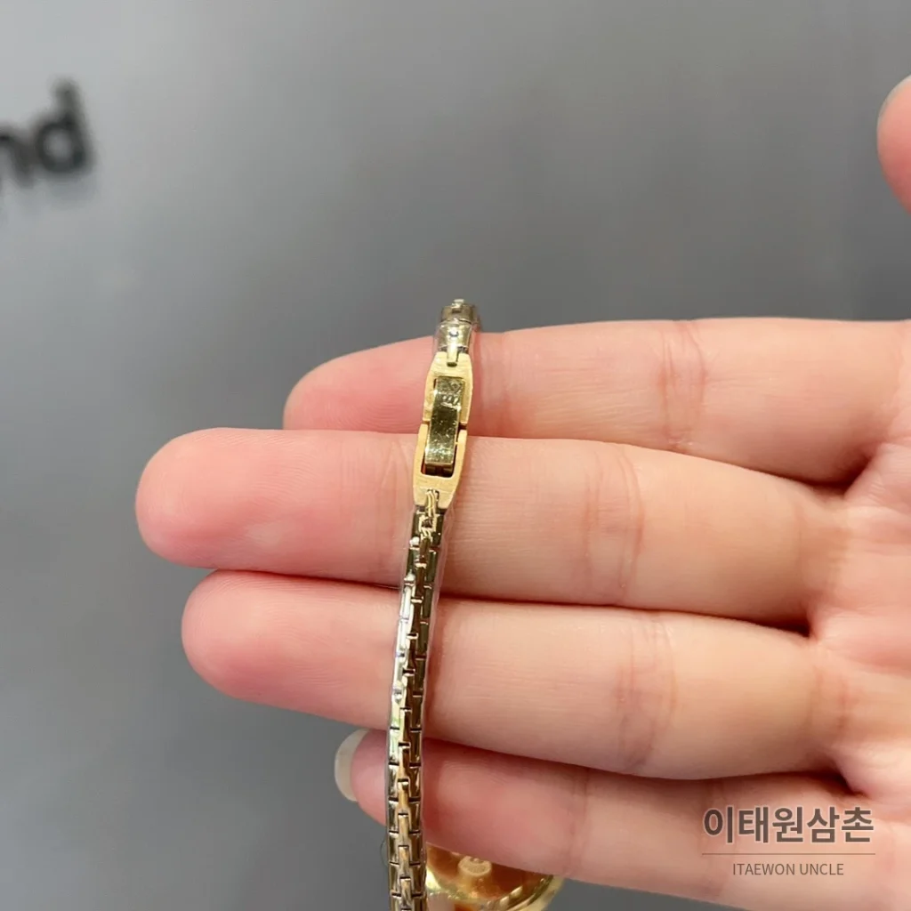 구찌 빈티지 스틸 브레이슬릿 쿼츠 23mm