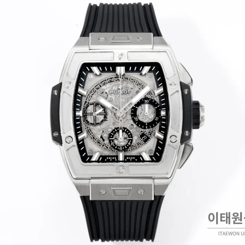 위블로 빅뱅 오토매틱 스켈레톤 다이얼 블랙 러버 스트랩