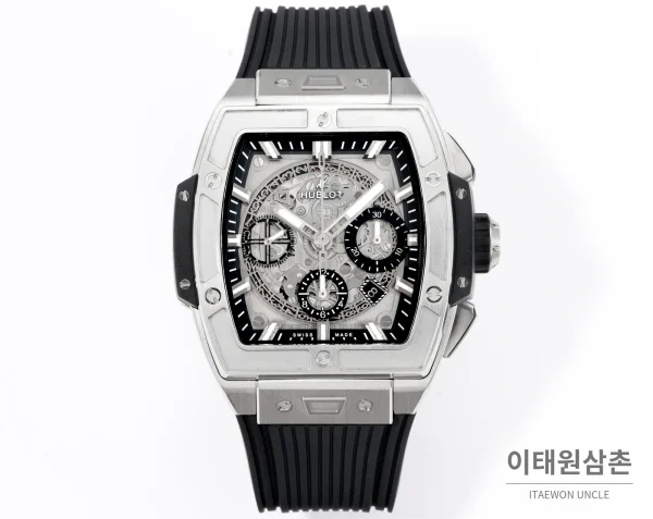 위블로 빅뱅 오토매틱 스켈레톤 다이얼 블랙 러버 스트랩