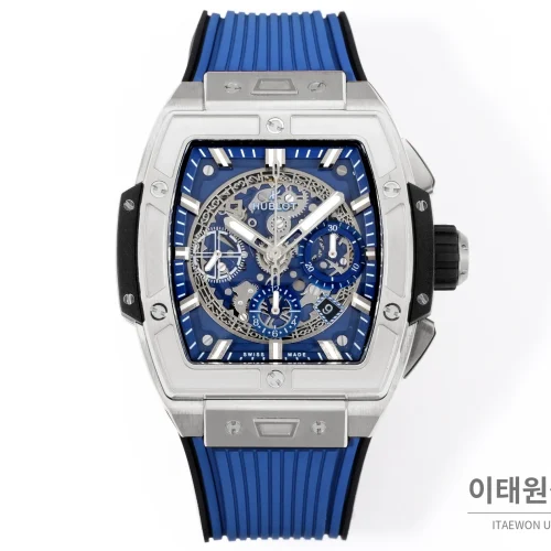 위블로 빅뱅 오토매틱 블루 다이얼 블루 러버 스트랩 위블로 빅뱅 오토매틱 블루 다이얼 블루 러버 스트랩