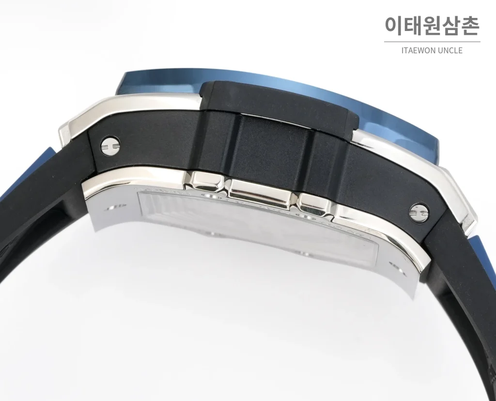 위블로 빅뱅 오토매틱 블루 다이얼 블루 러버 스트랩 블루 베젤