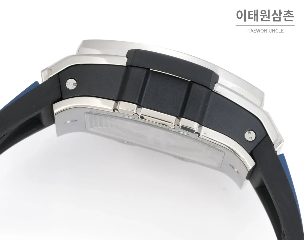 위블로 빅뱅 오토매틱 블루 다이얼 블루 러버 스트랩