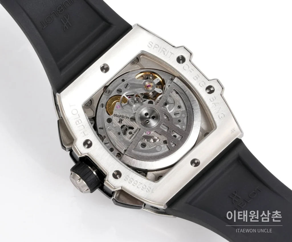 위블로 빅뱅 오토매틱 블루 다이얼 블루 러버 스트랩 블루 베젤