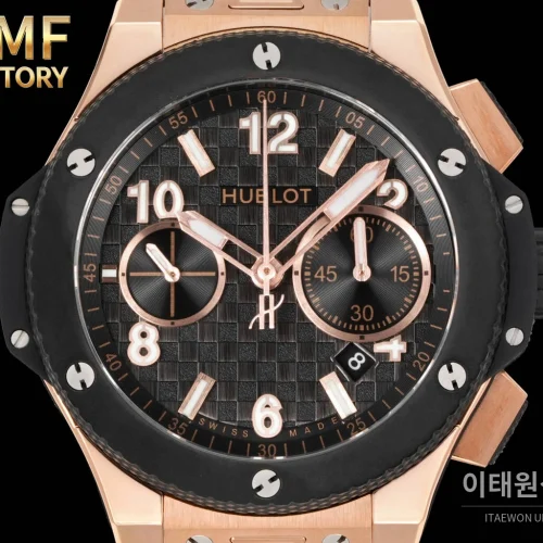 위블로 빅뱅 세라믹베젤 체커다이얼 크로노그래프 오토매틱 43mm