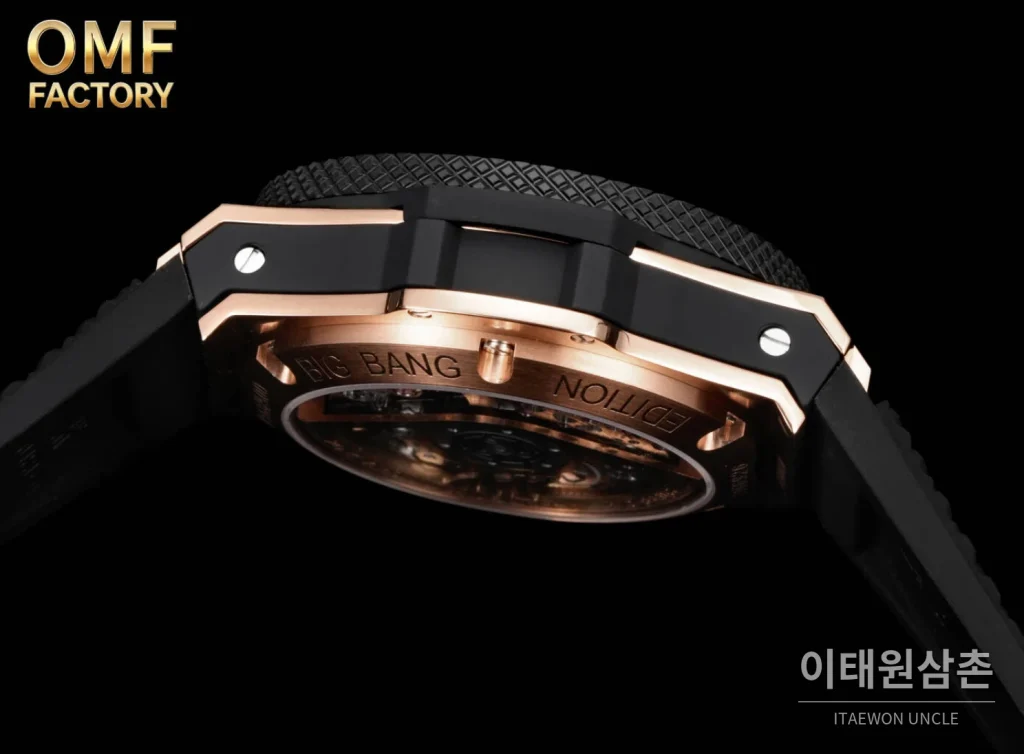 위블로 빅뱅 세라믹베젤 체커다이얼 크로노그래프 오토매틱 43mm