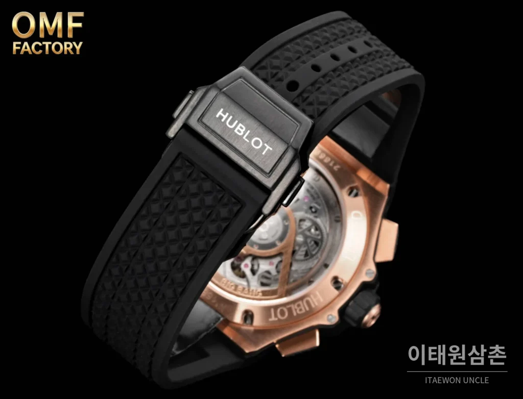 위블로 빅뱅 세라믹베젤 체커다이얼 크로노그래프 오토매틱 43mm