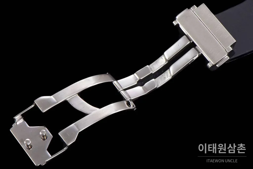위블로 빅뱅 스켈레톤 투르비용 러버스트랩 오토매틱 블랙 실버 베젤
