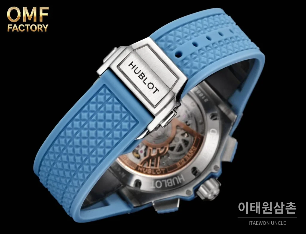 위블로 빅뱅 유니코 카본블루 크로노그래프 오토매틱 43mm